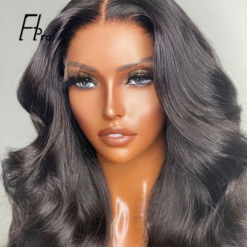 5x5 HD Invisible Lace Closure Wig Glueless Body Wave Virgin Human Hair 180% Density